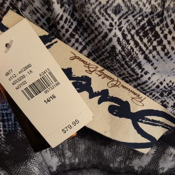 Brown and Cream Faux Wrap Maxi Skirt - Picture 3 of 5